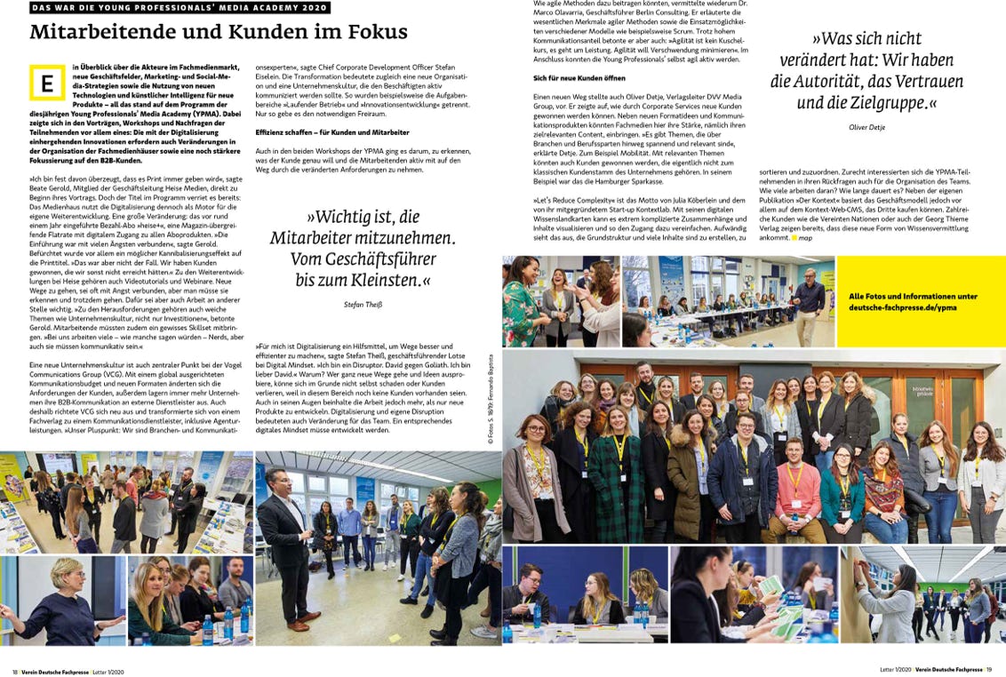 Flyer zu YPMA-Veranstaltung
