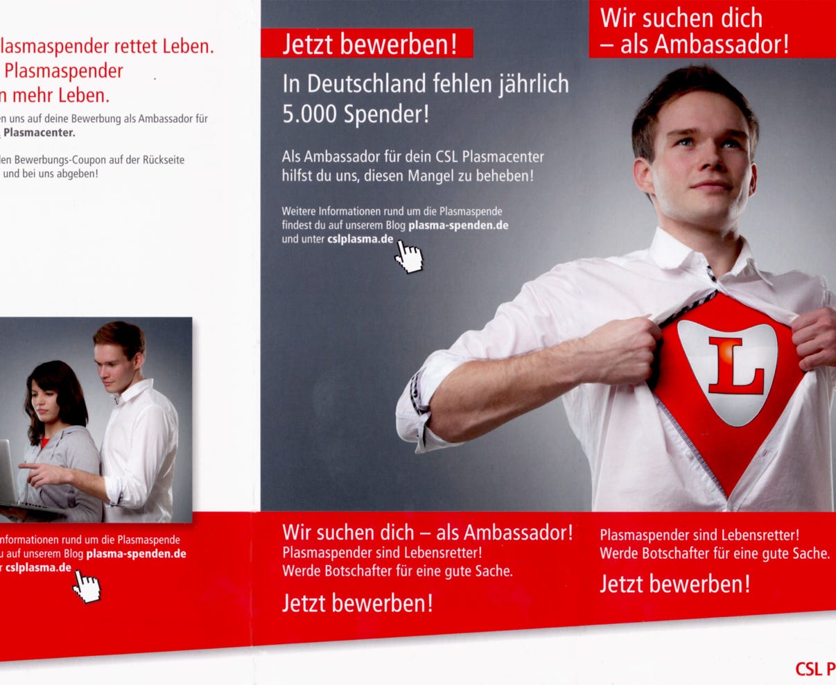 ACL-Flyer zu Plasma-Spender