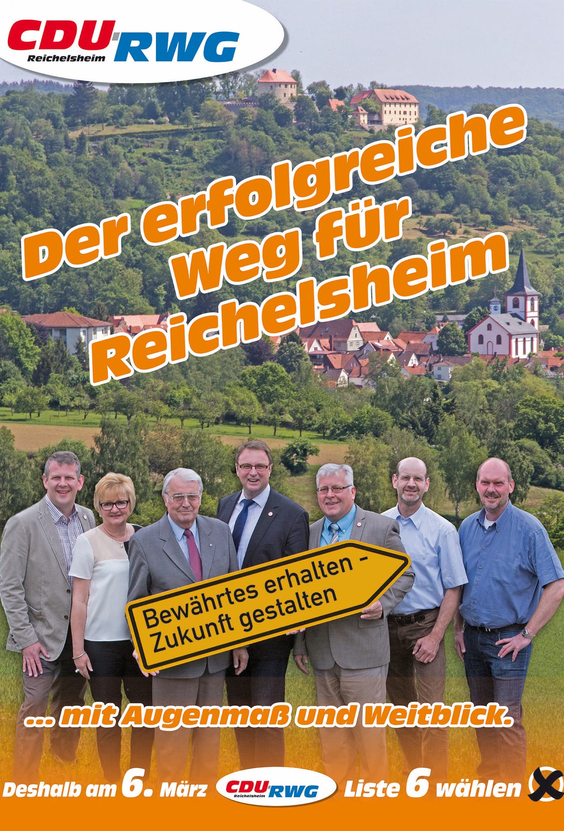 Flyer von CDU / RWG in Reichelsheim